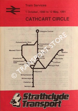 British Railways - Strathclyde Transport - Train Services [Timetable ...