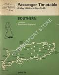 Passenger Timetable Southern - London & Southern England - 6 May 1968 to 4 May 1969 by British Rail Southern