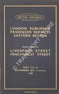 London Suburban Passenger Services from and to Liverpool Street & Fenchurch Street, May 31st to September 26th inclusive, 1948 by British Railways Eastern Region