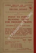 Point to Point Running Times for Freight Trains - Western Division - October 1st, 1945, until further notice by London Midland & Scottish Railway