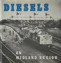 Book cover of Diesels on Midland Region by WEEKES, G.