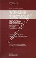 Working Timetable of Passenger & Parcel train services - Section YD - Tees/Tyne Area; Newcastle & Carlisle - Mondays to Fridays 17 May 1993 to 27 May 1994; Saturdays & Sundays 22 May 1993 to 3 Oct. 1993 by British Railways - Regional Railways North East