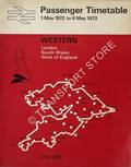 Passenger Timetable - Western - London, South Wales, West of England 1 May 1972 to 6 May 1973 by British Rail Western Region