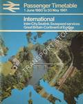 Passenger Timetable - International: Inter-City, Sealink, Seaspeed services, Great Britain-Continent of Europe, 1 June 1980 to 30 May 1981 by British Rail