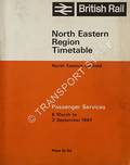 North Eastern Region Timetable - North Eastern England Passenger Services, 6 March to 3 September 1967 by British Railways North Eastern Region