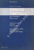 Working Timetable of Passenger & Parcel train services - Section YA - Kings Cross to Leeds, Doncaster to Berwick Upon Tweed, Sunday 24 September 1995 to 1 June 1996 by Railtrack London North Eastern