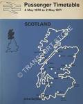 Passenger Timetable - Scotland 4 May 1970 to 2 May 1971 by British Railways Scottish Region