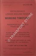 Working Timetable of Passenger & Parcels trains - Section CD - Rugby & Leamington Spa (via Coventry), Birmingham, Droitwich Spa & Stafford; Birmingham, Wichnor Jn. & Bushbury Jn. (via Bescot) - 11 May 1987 to 15 May 1988 by British Railways London Midland Region