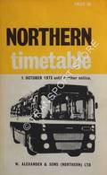 Northern Timetable Bus Services, 1 October 1973 until further notice by W. Alexander & Sons (Northern ) Ltd.