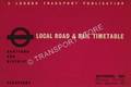 Local Road & Rail Timetable - Dartford & District, September 1954 by London Transport
