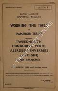 Working Timetable of Passenger Train Services - Section E - between Tweedmouth, Edinburgh, Perth, Aberdeen, Inverness (via Elgin) and branches, 6 January 1969 until further notice by British Railways Scottish Region