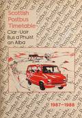 Scottish Postbus Timetable 1987 - 1988 by Royal Mail