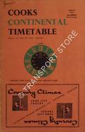 Cooks Continental Timetable, Railway and Local Steamship Services Guide - August 1964 by PRICE, J. H. (ed.)