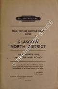 Trip Train and Shunting Engine Notice - Glasgow North District, 6th January 1964 until further notice by British Railways Scottish Region