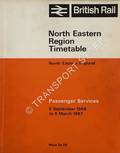 North Eastern Region Timetable - North Eastern England Passenger Services, 5 September 1966 to 5 March 1967 by British Railways North Eastern Region