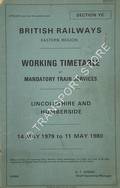 Working Timetable of Mandatory Train Services - Section YC - Lincolnshire and Humberside - 14 May 1979 to 11 May 1980 by British Railways Eastern Region