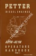Petter Diesel Engines AB1W-AC1W Operators Handbook Issue 2 by Petter Diesel Engines