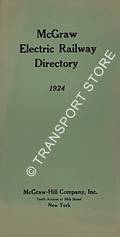 Book cover of McGraw Electric Railway Directory 1924 by McGraw-Hill Company, Inc.