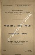 Working Time Table of Passenger Trains - Sections A, C, D, E and F -  18 April 1966 to 5 March 1967 by British Railways London Midland Region (Western Lines)