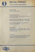 [Passenger Timetable Great Britain], Spring Holiday Train Service Alterations, 27 May to 31 May 1988 by British Railways