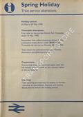 [Passenger Timetable Great Britain], Spring Holiday Train Service Alterations, 25 May to 29 May 1990 by British Railways