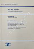 [Passenger Timetable Great Britain] Train Service Alterations - May Day Holiday, 28 April to 3 May 1994 by British Railways