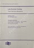 [Passenger Timetable Great Britain], Late Summer Holiday Train Service Alterations, 25 to 30 August 1994 by British Railways