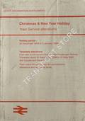 [Passenger Timetable Great Britain] Christmas & New Year Holiday - Train Service Alterations, Holiday Period, 20 December 1994 to 5 January 1995 by British Railways