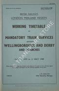 Working Timetable of Mandatory train services - Section CK - Wellingborough and Derby and branches 14 May 1979 to 11 May 1980 by British Railways London Midland Region