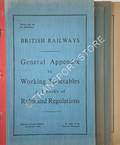 Book cover of General Appendix to Working Timetable and books of Rules and Regulations - October 1960 by British Railways 