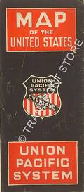 Map of the United States, Union Pacific System [1929] by Union Pacific Railroad Company