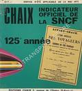 Chaix indicateur officiel de la SNCF - Serivce d'été applicable au 23 mai 1971 by Editions Chaix