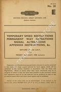 Temporary Speed Restrictions; Permanent Way Operations; Signal Alterations; Appendix Instructions; etc. - Section E, Saturday, 12th July to Friday, 18th July 1958 by British Railways Eastern Region - Great Eastern Line (Eastern Section)