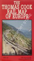 Thomas Cook Rail Map of Europe 1991-92 by Thomas Cook