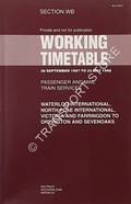 Working Timetable of Passenger and Mail Train Services - Section WB - Waterloo International, North Pole International, Victoria and Farringdon to Orpington and Sevenoaks, 28 September 1997 to 23 May 1998 by Railtrack Southern Zone, Waterloo
