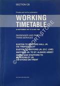 Working Timetable of Passenger & Parcels Train Services - Section CB - Euston to Basford Hall Jn. via Trent Valley; Euston to Watford; St. Albans; Derby & Stafford to Barthomley Jn. via Stoke-on-Trent - 28 September 1997 to 23 May 1998 by Railtrack Midlands