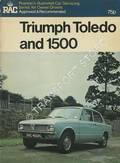 Pearson's Illustrated Car Servicing - Triumph Toledo and 1500 by HOLMES, Leonard