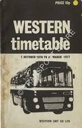 Western Timetable - Bus Services operated by Western SMT Co. Ltd., 1 October 1976 to 31 March 1977 by Western SMT Co. Ltd.