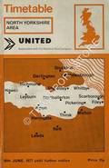 United Timetable - North Yorkshire Area, 26th June 1977 until further notice by National Bus Company - United Automobile Services Limited