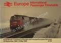 Europe International Passenger Timetable: Great Britain - Continent of Europe and Principal European Services, Winter, 29 September 1985 to 31 May 1986 by British Railways