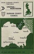 Local Durham County Timetable, 4th May 1975 until 1st May 1976 by National Bus Company - United Automobile Services Limited & Northern General Transport
