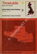 Bus and Coach Timetable, Somerset and Dorset, 22 May 1977 until further notice by National Bus Company - Western National