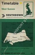 Official Time Table - West Sussex Edition - 2nd December 1973 until further notice by National Bus Company - Southdown