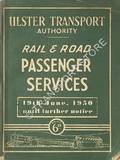 Rail and Road Passenger Services Time Table, 19th June, 1950 until further notice by Ulster Transport Authority