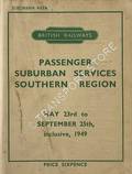 Passenger Suburban Services [Timetable], May 23rd to September 25th inclusive, 1949 by British Railways Southern Region