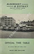Official Time Table - 6th January 1969 until further notice by Aldershot & District Traction Company Ltd.