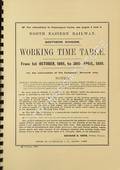 Working Time Table - Southern Division from 1st October 1898 to 30th April 1899 by North Eastern Railway