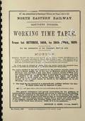 Working Time Table - Northern Division from 1st October 1898 to 30th April 1899 by North Eastern Railway