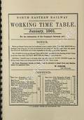 Working Time Table, January 1861 by North Eastern Railway
