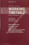 Working Timetable of Passenger and Parcels train services - Section CE, Summer Edition - Manchester Area; Liverpool Area; North Wales; West and East Lancashire (including Carnforth to Barrow) - 19 May to 24 September 1994 by Railtrack North West